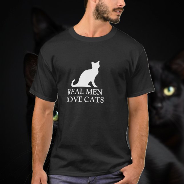 Homens de verdade adoram gatos como camisa (real men love cats)