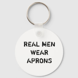 Homens de verdade vestem aprons chaveiro