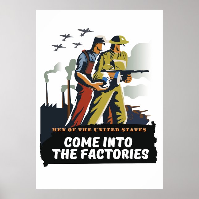 Homens dos Estados Unidos, poster WW2 (Frente)