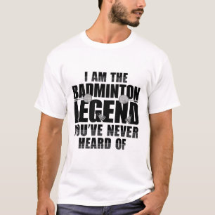 Homens Engraçados Da Camisa Badminton Jogador 1