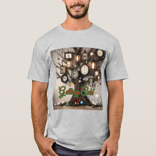 Homens ganhando camiseta velha