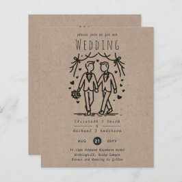 Homens gay de Casamento de Cartoons Brincadeiras