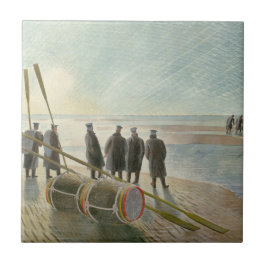 Homens na Praia (Trabalho Perigoso em Baixo Lado)