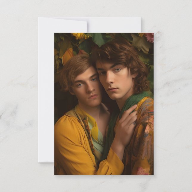 Homens no Cartão de Vazio de Amor (Frente)