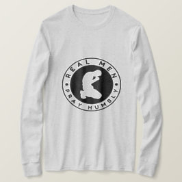 Homens Reais Rezam Camisa De Capa Longa E Humilhan