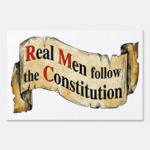 Homens reais seguem a Constituição