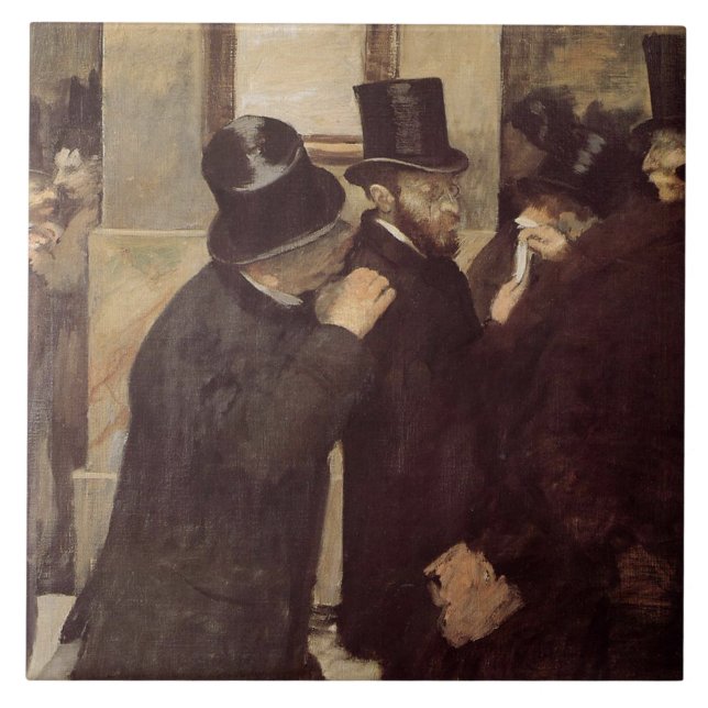 Homens ricos na bolsa (por Edgar Degas) (Frente)