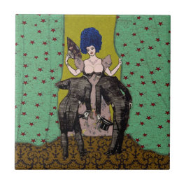 Homens Sálidos ~ AZULEJO Pequeno 4,25"x4,25"