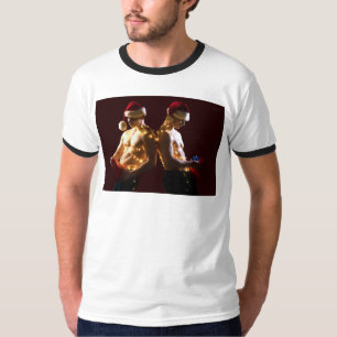 Homens sem camisa do Natal artístico de SlipperyJ
