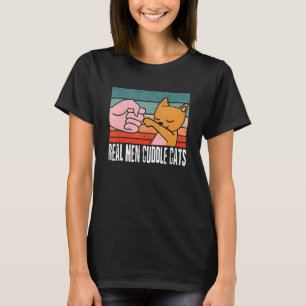 Homens Verdadeiros Gatos De Fecho Camisetas De Gat