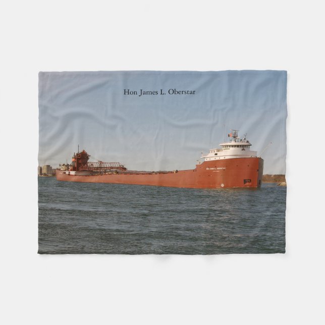 Hon James L. Oberstar fleece cobertor (Frente (Horizontal))