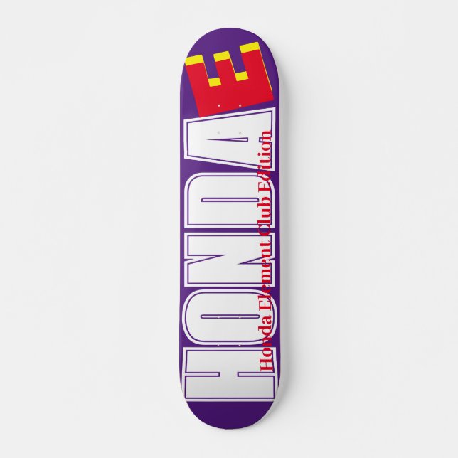 HONDA ELEMENT CLUB EDITION 7, 3/4" skateboard Deck (Frente)