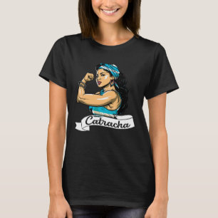 Honduras Flag Girl Camiseta Catracha Mujeres