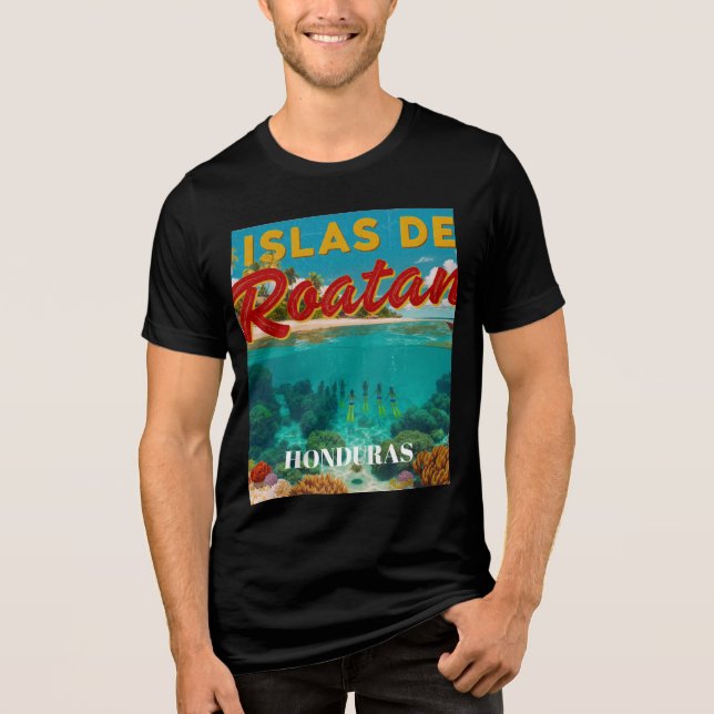  Honduras ISLAS DE ROATAN Retro poster (Frente)