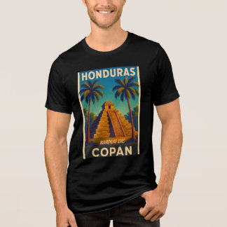 Honduras Ruinas de Copán Retro poster