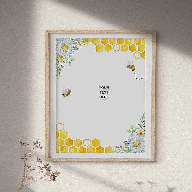 Honey Bee Custom Poster (Criador carregado)