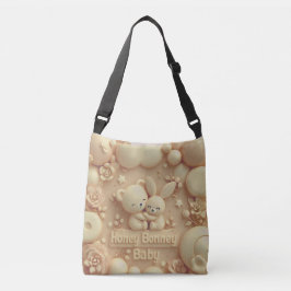 Honey Bonny Baby Cute Bear & Bunny Tote Bag