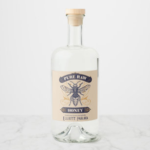 Honeybee Honey Jar Labels Honeycomb Bee