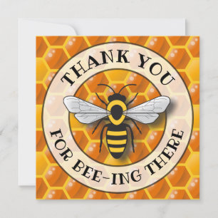 Honeycomb & Bee Obrigado Modelo