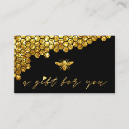 honeycomb faux gold glitter certificado de present