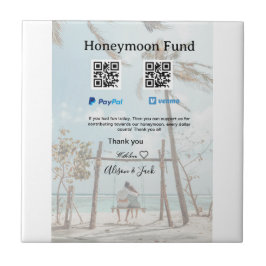 Honeymoon fund venomo paypal donation Q R couple