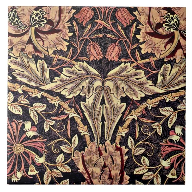 Honeysuckle, um design William Morris, (Frente)