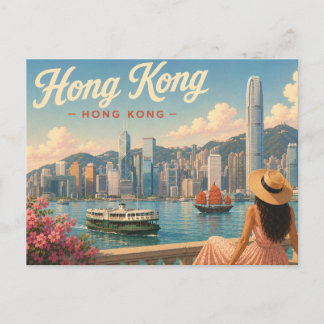 Hong Kong - A Senhora do Chapéu Cartão Postal de V