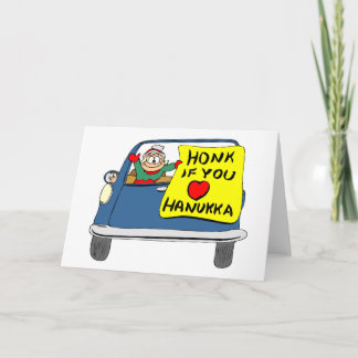 Honk se você ama o cartão de Hanukkah
