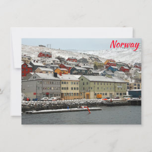 Honningsvag, cartão da Noruega