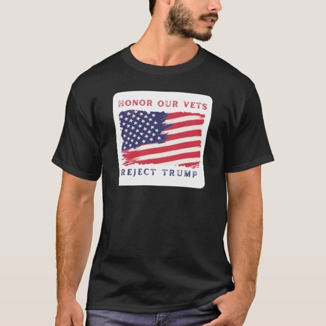 Honra Nossos Vetes, Não Uma Camisa De Trump (Frente)