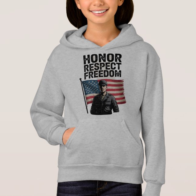Honrando Heroes Veteran Day Design Patriótico (Frente)