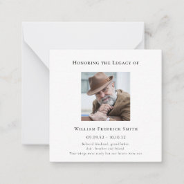 Honrando o antigo cartão de oração fotográfico mod