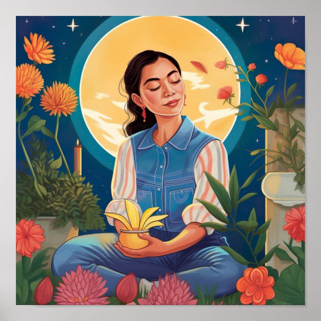 Honrando seus Ancestrais e a Impressão da Lua (Frente)