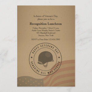 Honrando Todos Os Que Serviram O Convite