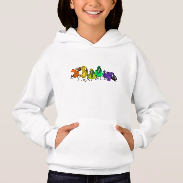 Hoodie Colorida Birds (Frente)