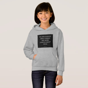Hoodie Com Citação Da Cientista Marie Curie