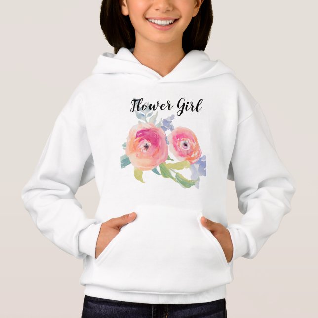 Hoodie da cor de água do florista - customizável (Frente)