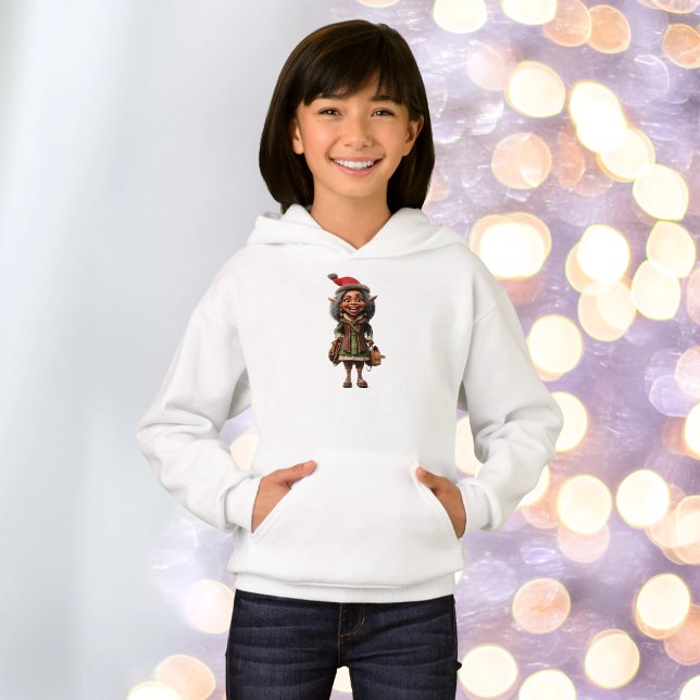 Hoodie da Fabulosa Elf Girl de Natal (Criador carregado)