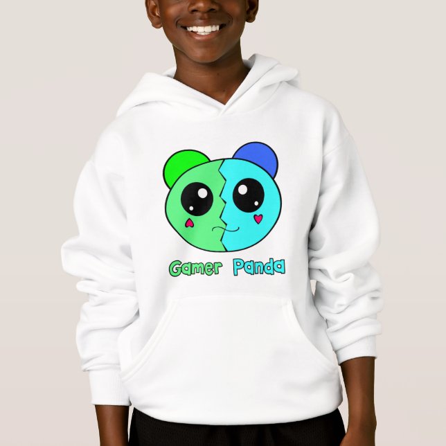 Hoodie da panda do Gamer (meninos) (Frente)