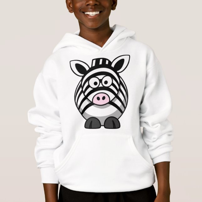Hoodie da zebra dos desenhos animados (Frente)