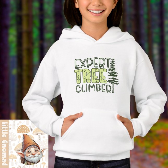 Hoodie de Aventura ao Ar Exterior do Árvore Trekki (Little Gnomad - Tree Trekking Climber Outdoor Adventure Hoodie)
