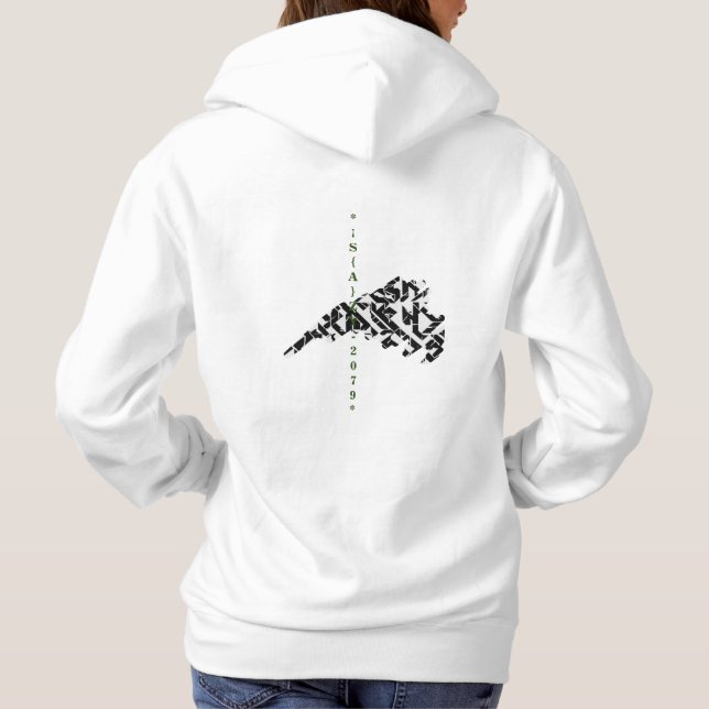 Hoodie de camisa "Sabor de Leve Longa Branca" (Verso)
