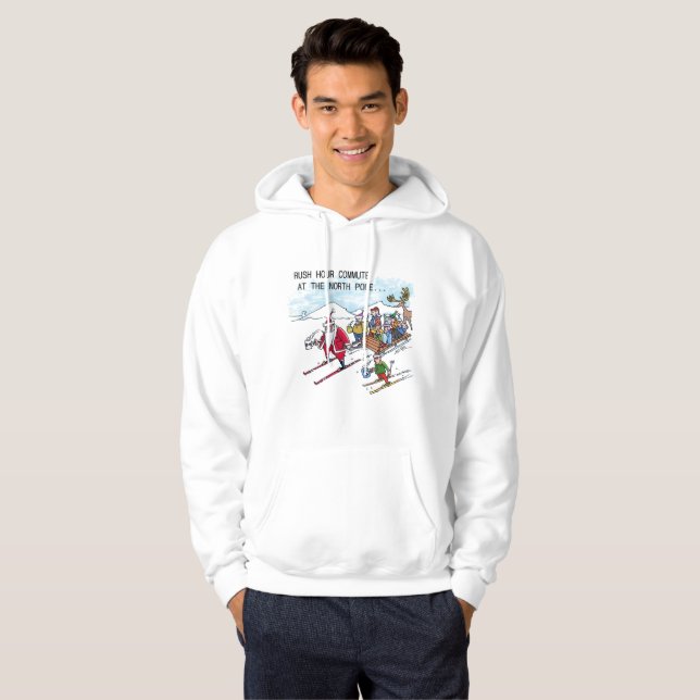 Hoodie de Hora de Corrida do Polo Norte (Frente Completa)