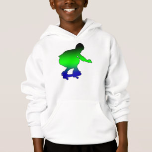 Hoodie de néon dos meninos do skater