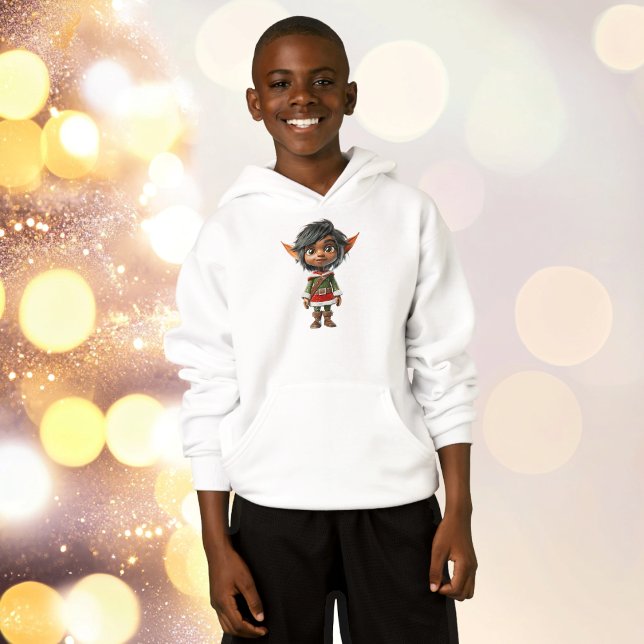 Hoodie do Elf Boy de Natal Quiet Girl (Criador carregado)