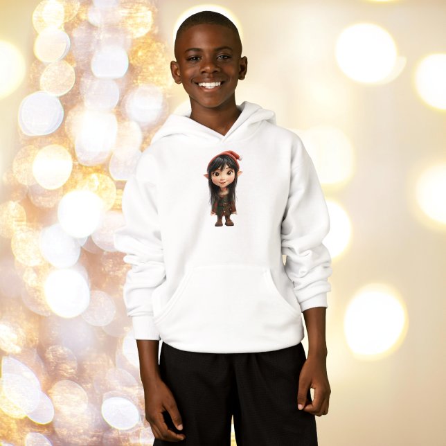 Hoodie do Elf Boy do Natal da Impish Girl (Criador carregado)