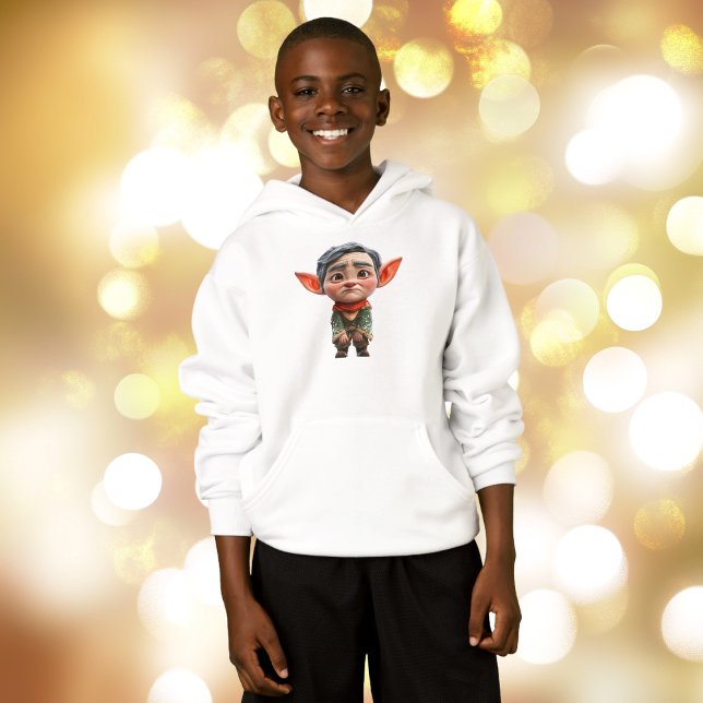 Hoodie do Elf Boy do Natal de Pai Cansado (Criador carregado)