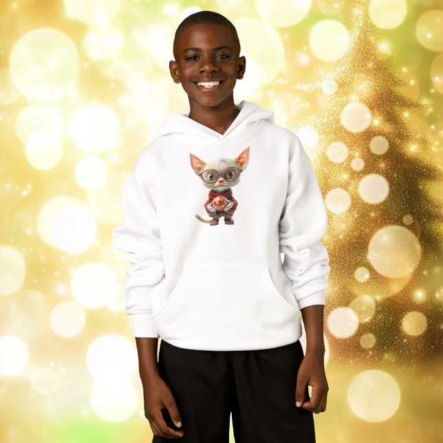 Hoodie do Garoto de Natal de Mão Vermelha (Criador carregado)