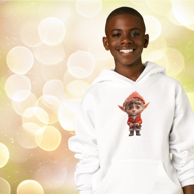 Hoodie do Little Elf Boy preocupado (Criador carregado)