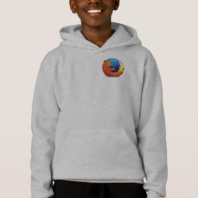 hoodie do logotipo do firefox (nenhuns texto, (Frente)